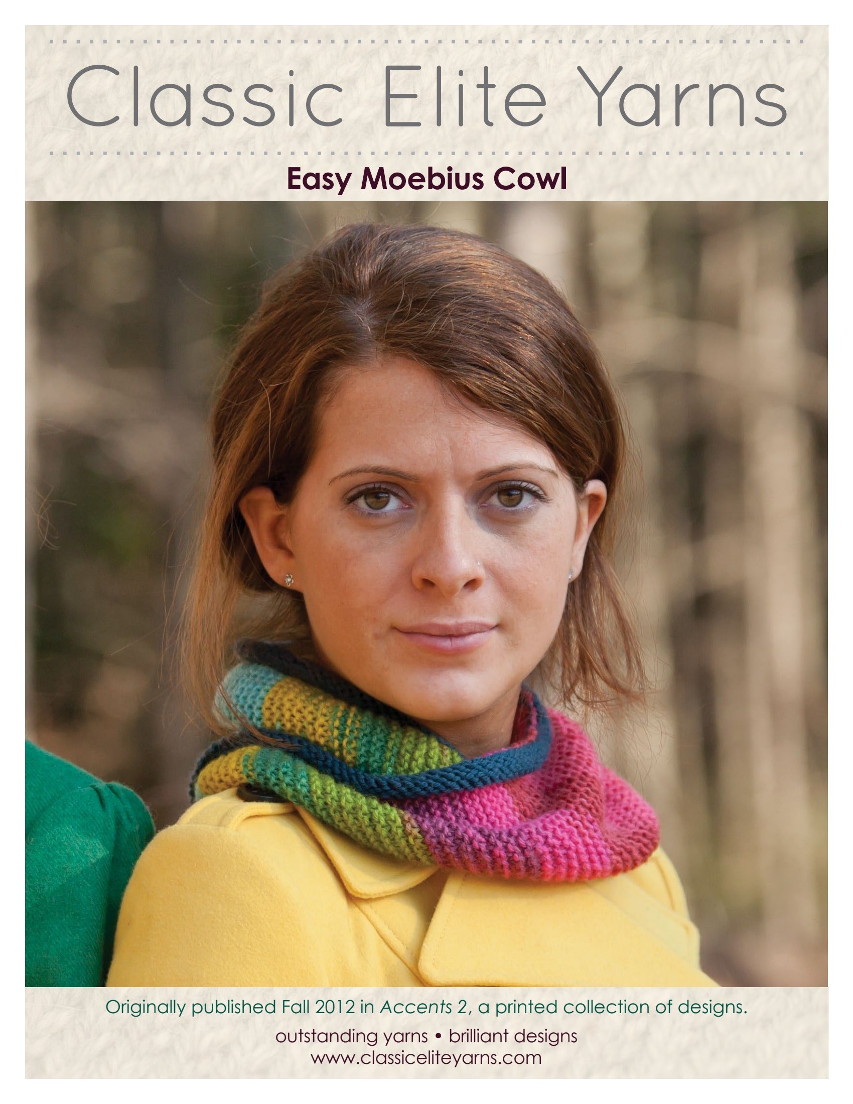 Classic Elite Yarns Easy Moebius Cowl Knitting Pattern