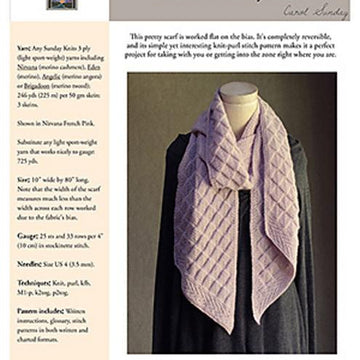 Slanted Gansey scarf