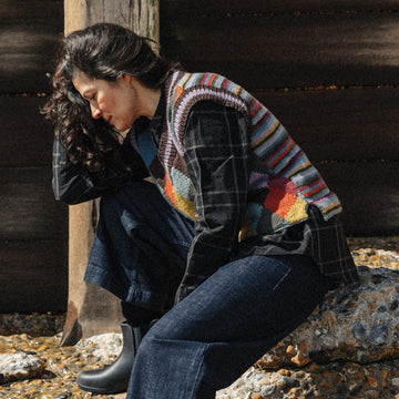 Rowan Heathland Plain/Multicolour Waistcoat Knitting Pattern