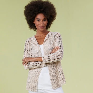Tahki Yarns Oak Bluffs Cardigan Knitting Pattern
