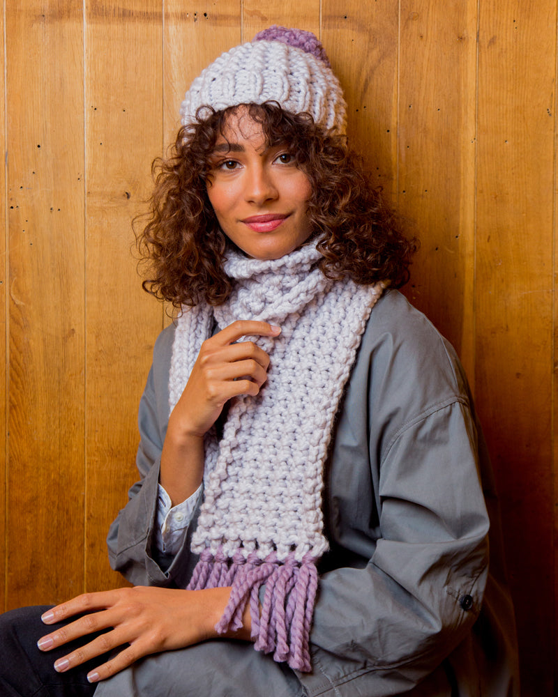 MillaMia Adele Hat & Scarf Knitting Pattern