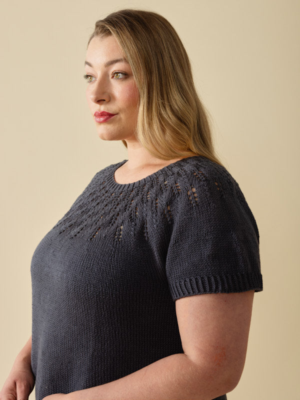 Orinne Top in Berroco Modern Cotton Knitting Pattern