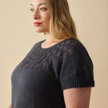 Orinne Top in Berroco Modern Cotton Knitting Pattern