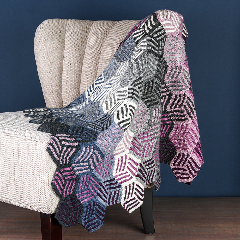 Valley Yarns Dawn to Dusk Blanket Crochet Pattern
