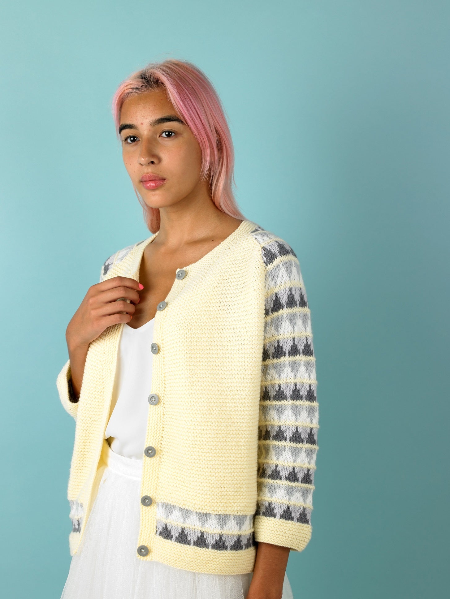 Paintbox Yarns Candy Cardigan Knitting Pattern