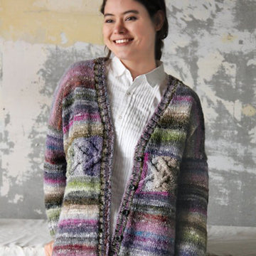 Noro Horizontal Cable Cardi Cardigan Knitting Pattern