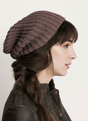Angelia Slouch Hat Knitting Pattern