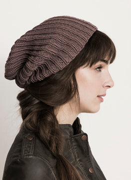 Angelia Slouch Hat Knitting Pattern