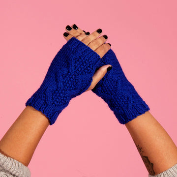 Paintbox Yarns Snowfall Wristwarmers Knitting Pattern