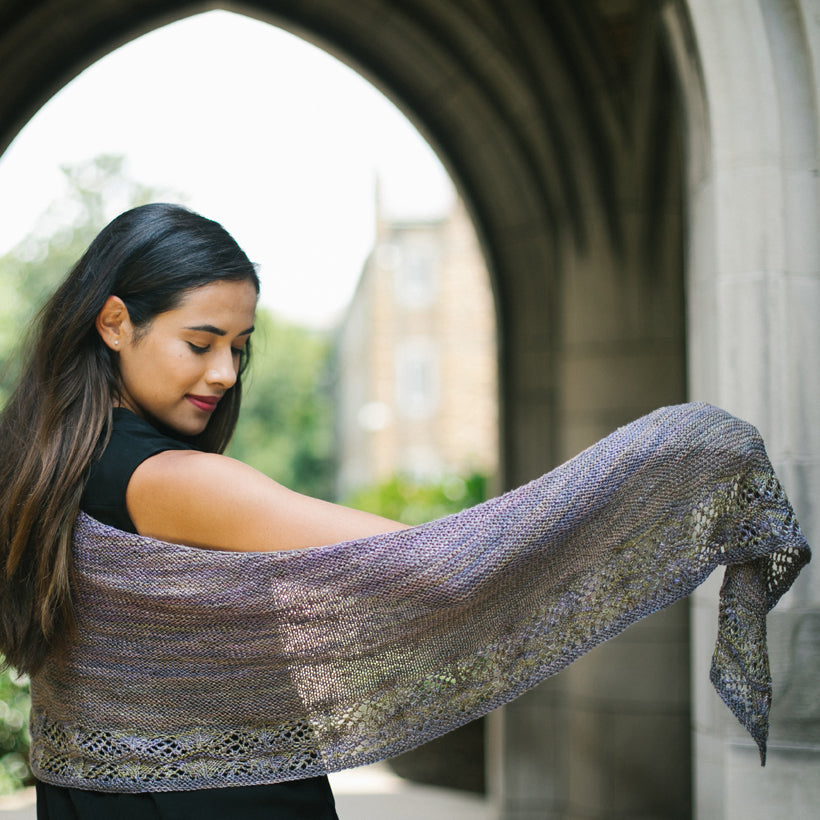 Malabrigo Floritura Wrap Knitting Pattern