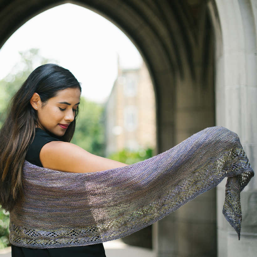 Malabrigo Floritura Wrap Knitting Pattern