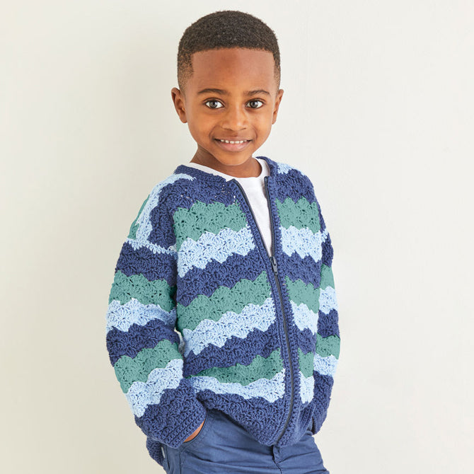 Sirdar Crochet Wave Stitch Jacket Pattern