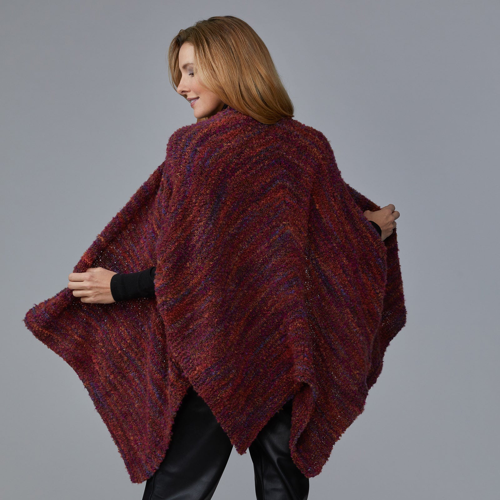 Stacy Charles Fine Yarns Elia Wrap Cape Knitting Pattern