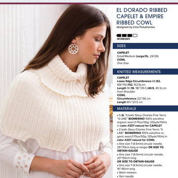 Stacy Charles Fine Yarns El Dorado Ribbed Capelet and Empire Ribbed Cowl