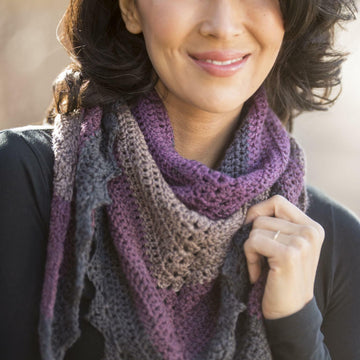 Cascade Yarns DK Dark Sky Shawl Crochet Pattern
