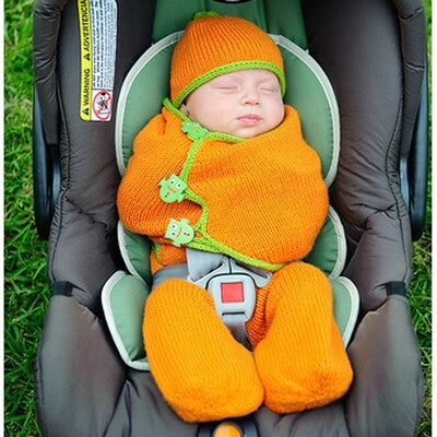 Tot Toppers Snugglebug Car Seat Cozy Hat Knitting Pattern