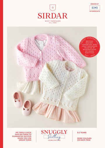 Sirdar Lace Cardigans Knitting Pattern
