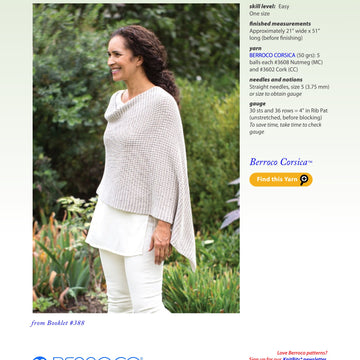 Berroco Renata Wrap Knitting Pattern