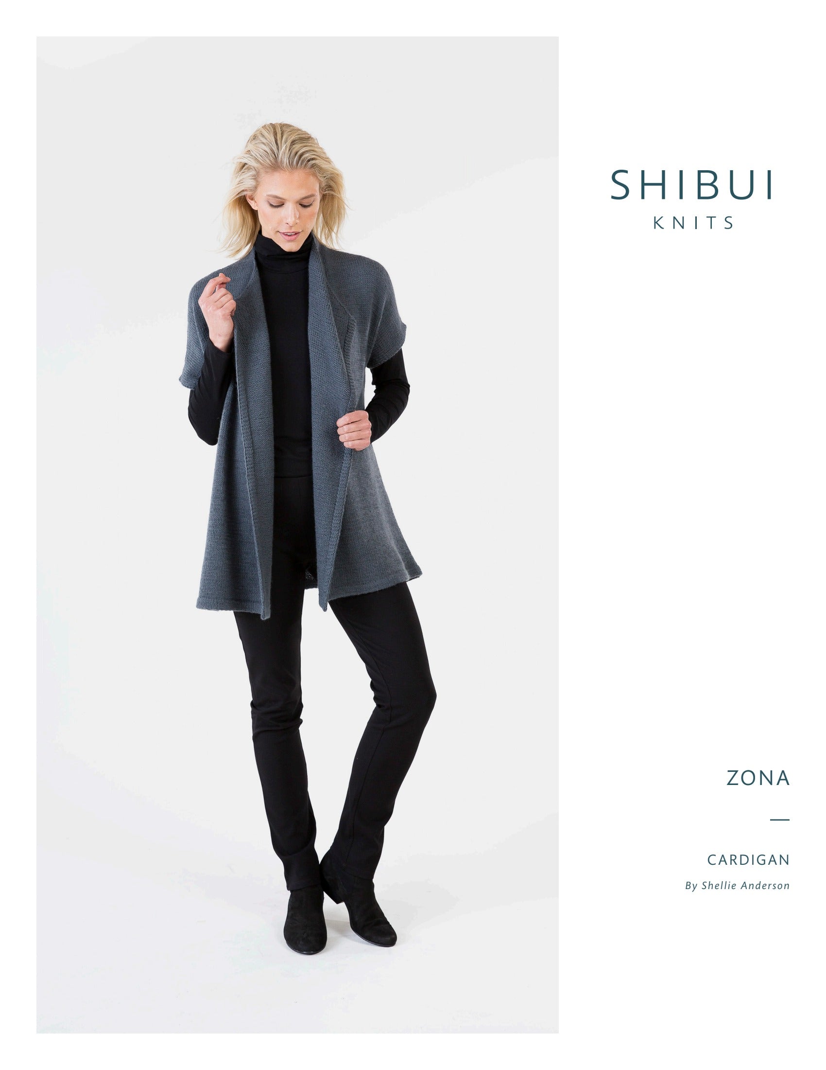 Shibui Knits Zona Vest Knitting Pattern