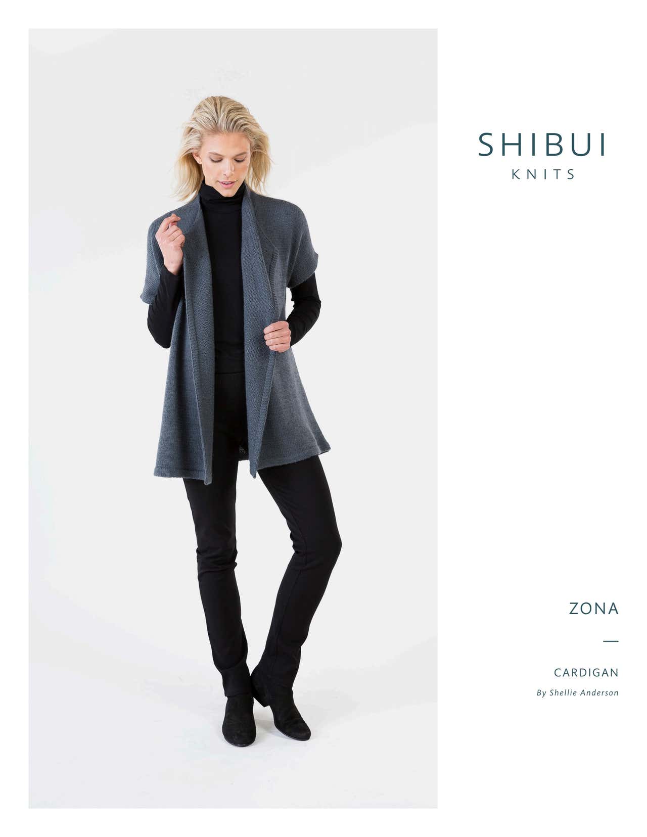 Shibui Knits Zona Vest Knitting Pattern