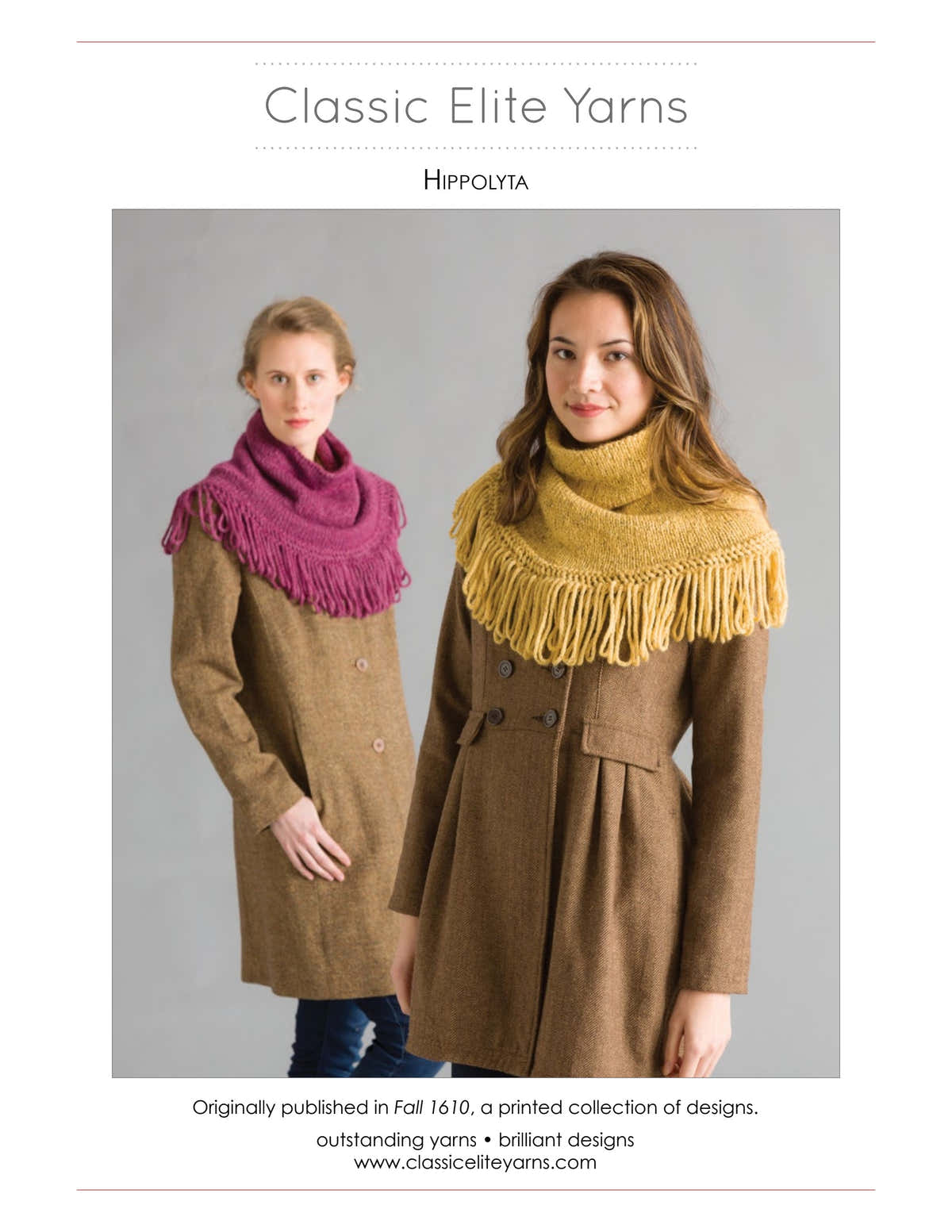 Classic Elite Yarns Hippolyta Cowl Knitting Pattern