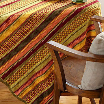 Berroco Autumn Haze Blanket Knitting Pattern