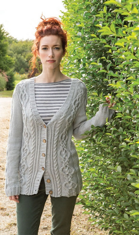 Woodrush Cardigan in Berroco Weekend PDF