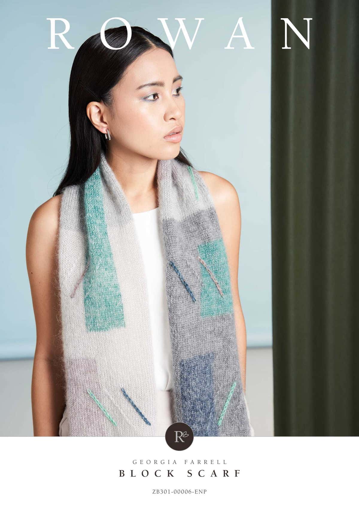 Rowan Block Scarf Knitting Pattern