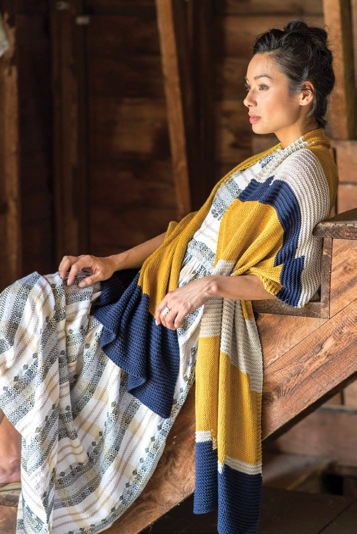 Color Field Wrap Knitting Pattern