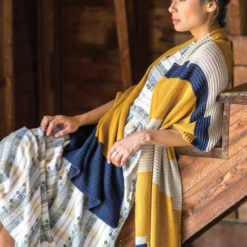 Color Field Wrap Knitting Pattern