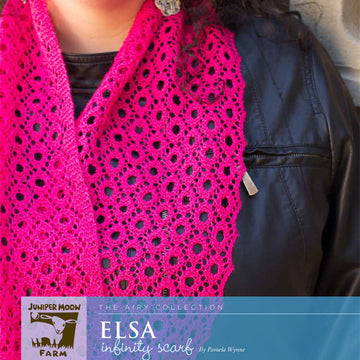 Juniper Moon Farm Elsa Infinity Scarf Knitting Pattern