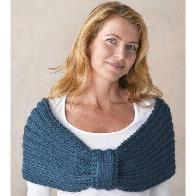 Valley Yarns Marina Ribbed Wrap Knitting Pattern