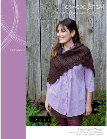 Louet Ironwood Wrap Knitting Pattern