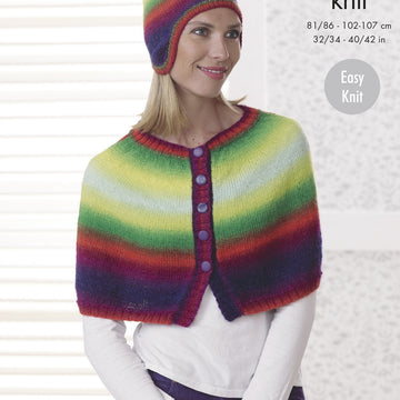 Capes, Hat & Mittens in King Cole Riot DK - 4679 - PDF