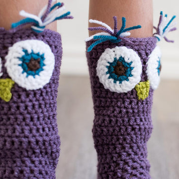 Hooded Owl Poncho and Socks