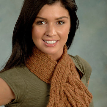 Cabled Cravat Scarf Knitting Pattern