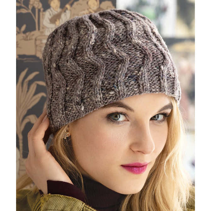 Noro Zig Zag Cable Hat Knitting Pattern