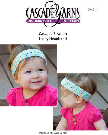 Cascade Yarns DK Fixation Lacey Headband Knitting Pattern