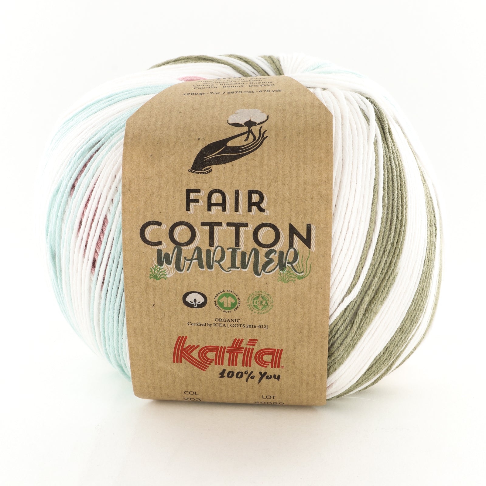 Katia Fair Cotton Mariner Yarn - Cotton 4 Ply