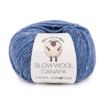 Lana Grossa Slow Wool Canapa Yarn - Merino Wool Aran