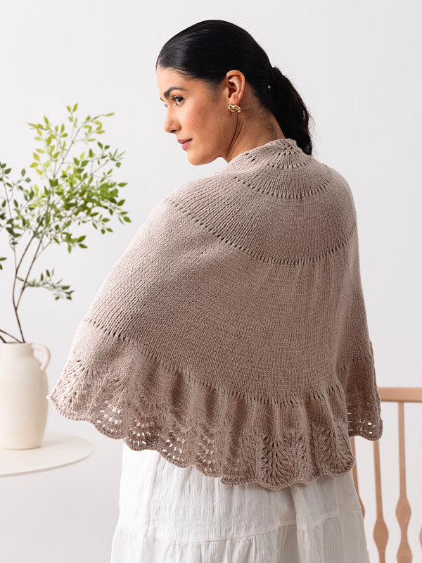 Prairie Rose Shawl Wrap Knitting Pattern
