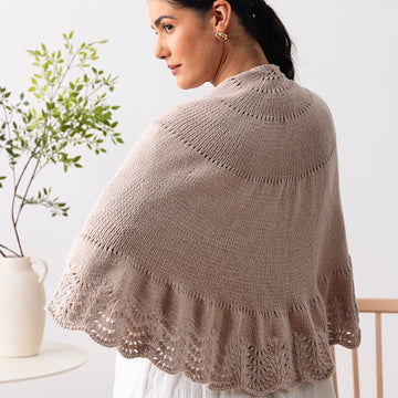 Prairie Rose Shawl Wrap Knitting Pattern