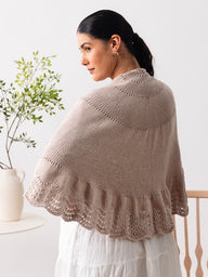 Prairie Rose Shawl Wrap Knitting Pattern