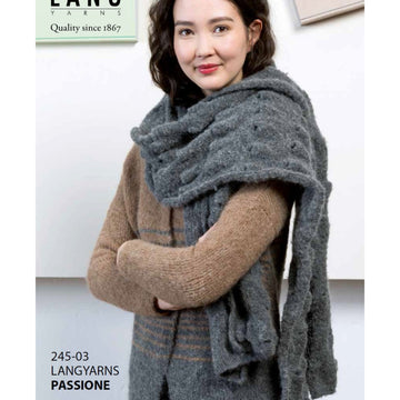 Lang 245-03 Scarf Knitting Pattern