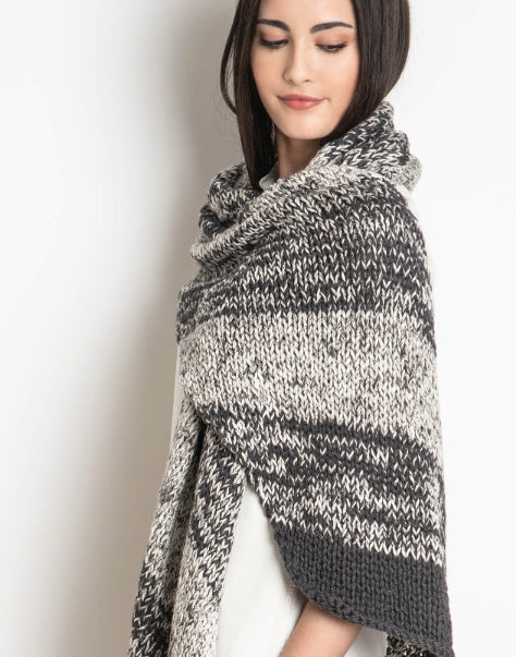 Blue Sky Fibers Worthington Wrap Scarf Knitting Pattern