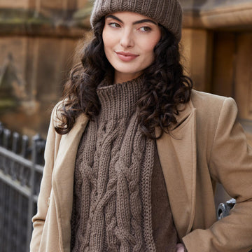 Daphne Hat + Bib Scarf Knitting Pattern
