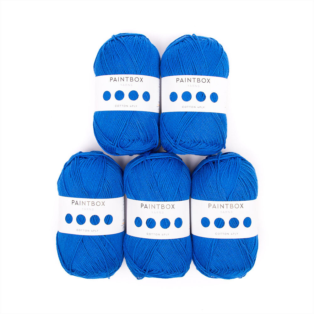 Paintbox Yarns Cotton 4 ply 5 Ball Value Pack Yarn