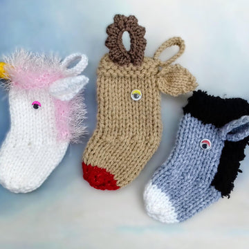 Mini Animal Christmas Stockings
