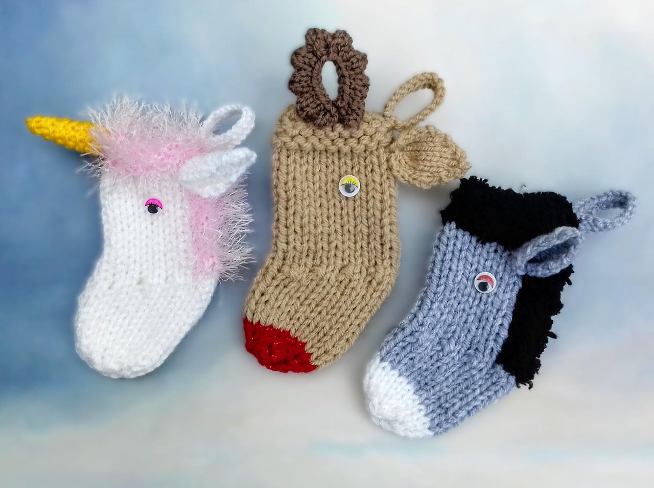 Mini Animal Christmas Stockings