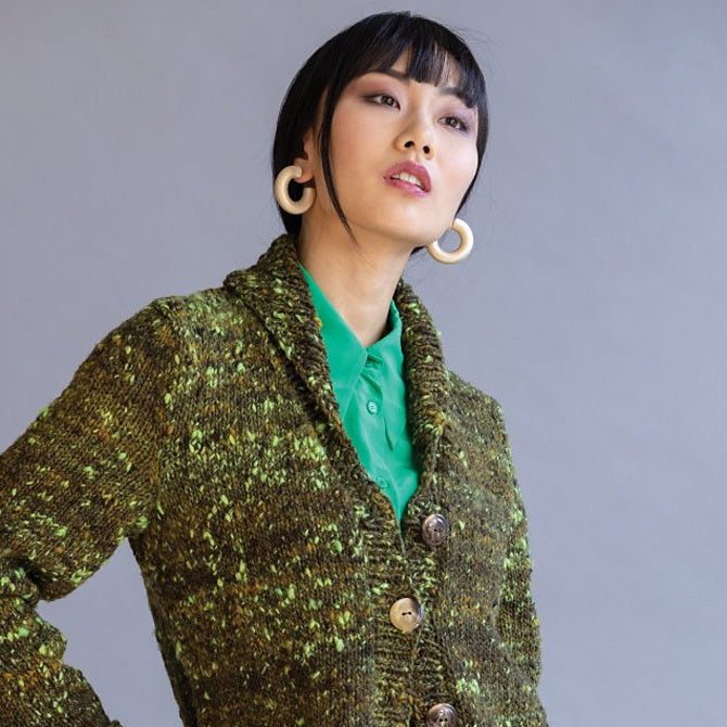 Noro Shawl Collar Jacket Cardigan Knitting Pattern